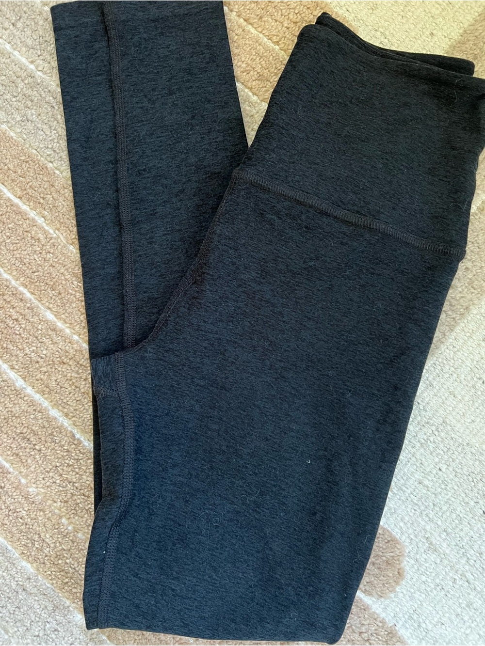 Beyond Yoga Space Dye Black Stretch Leggings